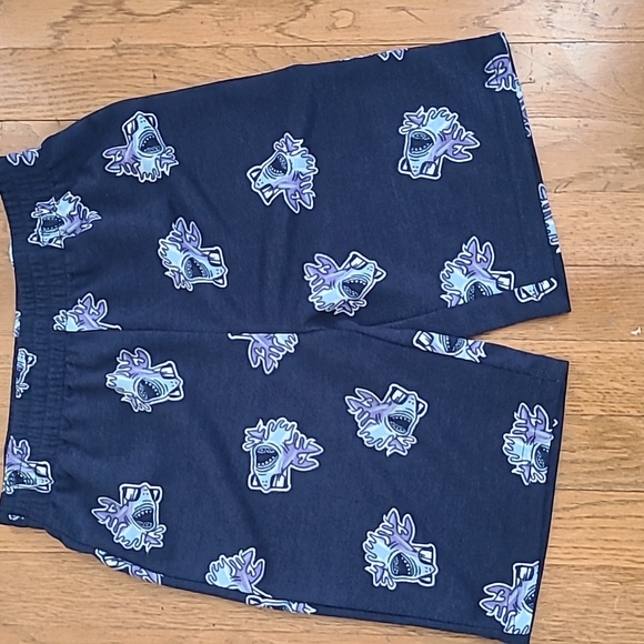 THEREABOUTS BOYS GRAY AND BLUE "SHARK" 2 PIECE SHORTS PAJAMA SET SIZE 8 - Picture 10 of 11